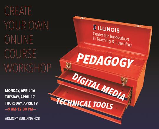Build Your Own Online Course Workshop April 3, April 4, April 6