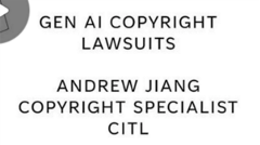 Gen AI Copyright Lawsuits