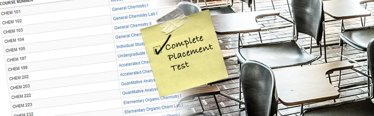 Reminder to complete your placement tests