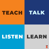 Text: Teach, Talk, Listen, Learn