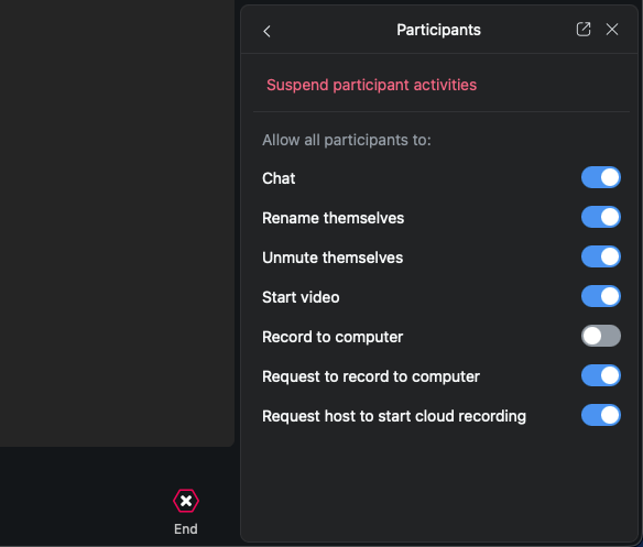 Host Tool Settings