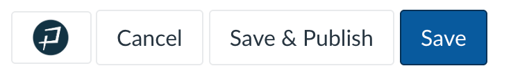 Canvas Save and Save and Publish buttons