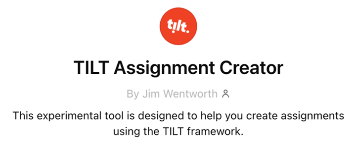 TILT Assignment Creator