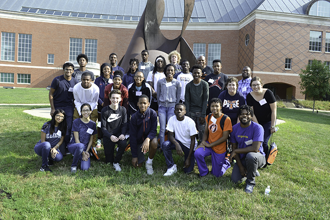 I-STEM Summer Camp participants, mentors, and leaders.