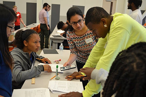 Kataruka assists UHS Students in their Lab work