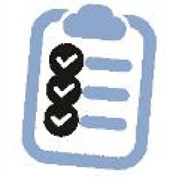 Clipboard with checklist