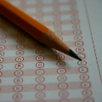 scantron with pencil