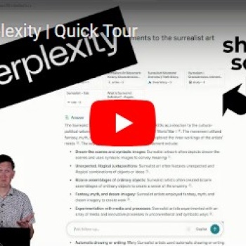 Bob Dignan with the text 'perplexity shows its sources!'