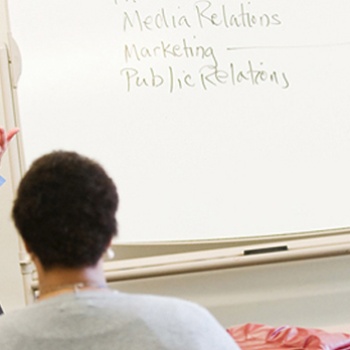 instructor presenting