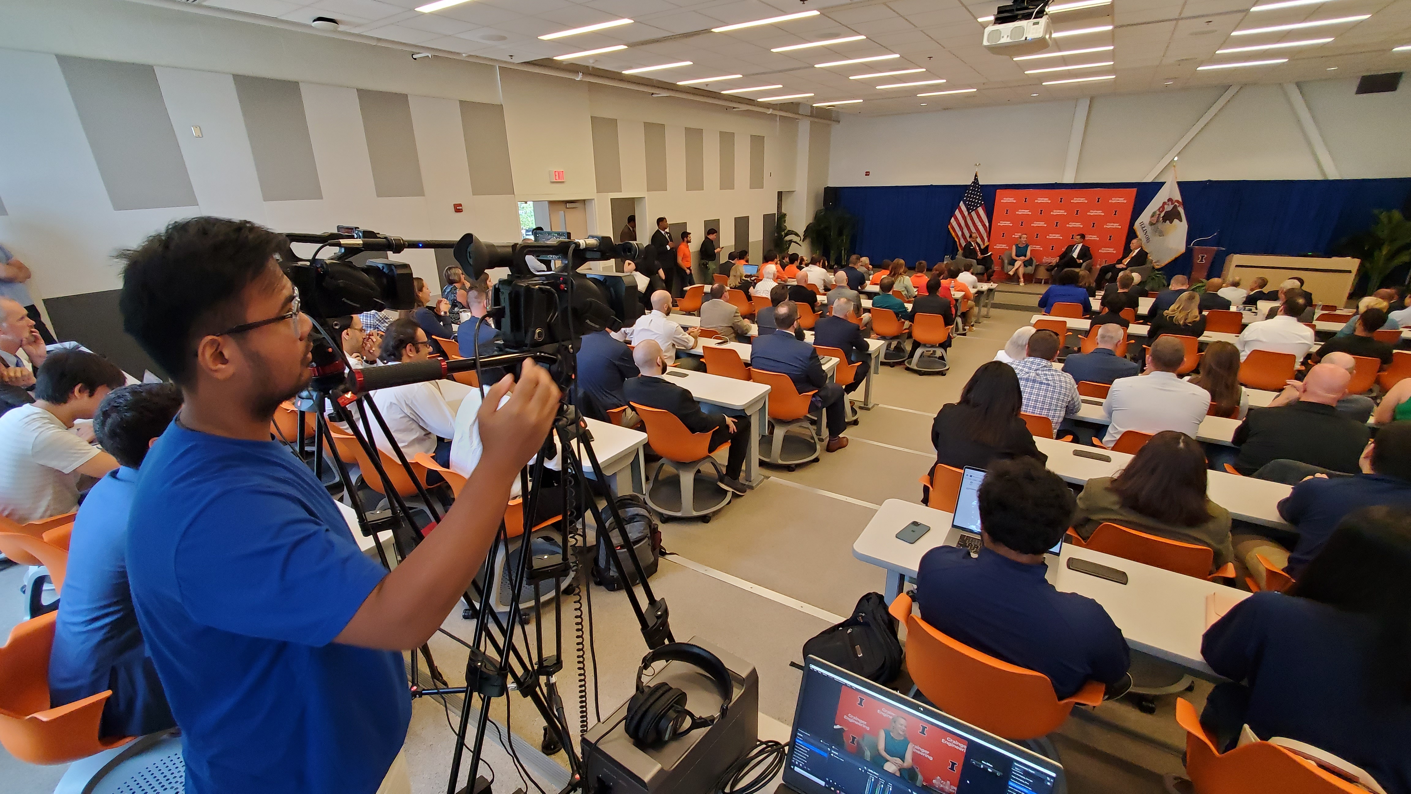 recording an event on campus