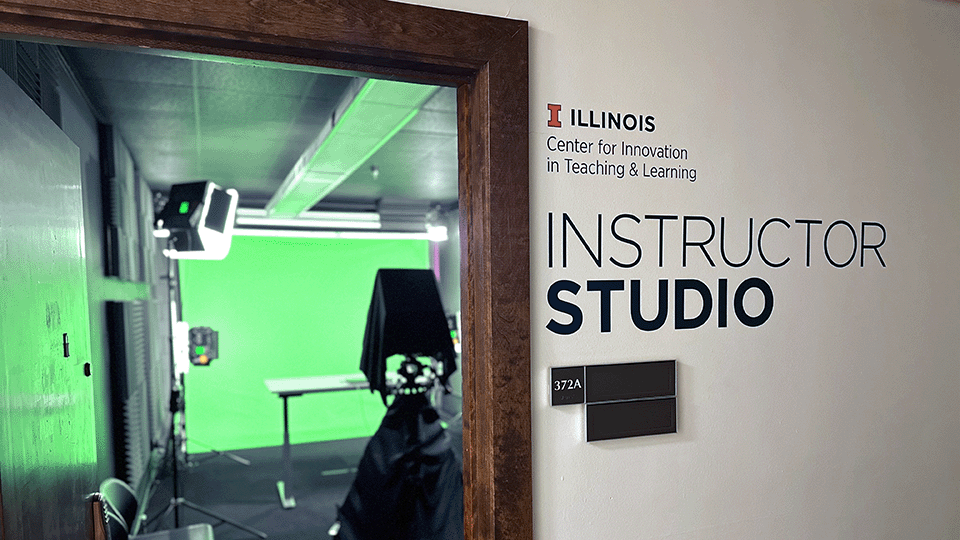 A look in to the studio from the doorway