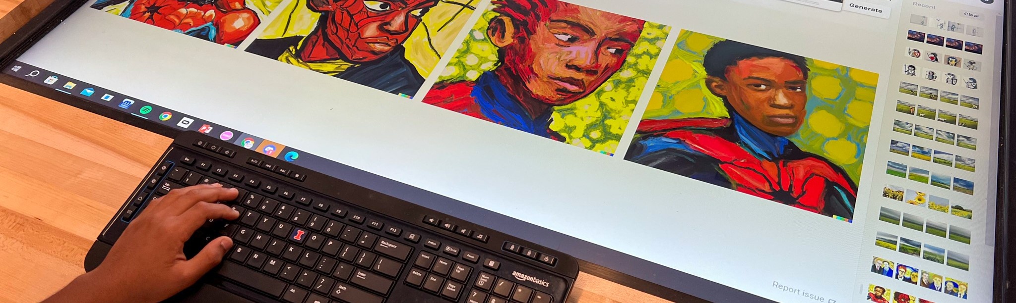 Gen AI Comic Strip of Spiderman